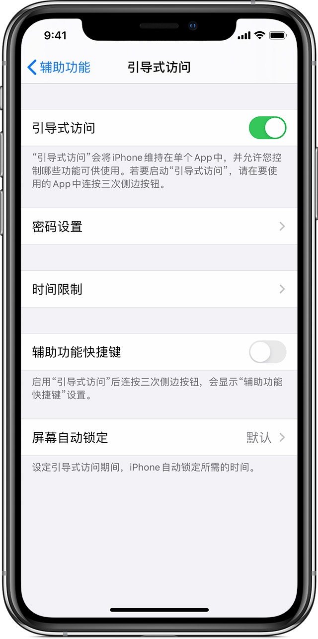 蒙山苹果手机维修分享如何在 iPhone 上退出引导式访问 