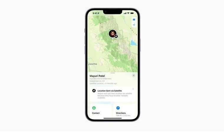 蒙山苹果14维修分享iPhone14系列中 FindMy功能通过卫星分享位置方法教程 